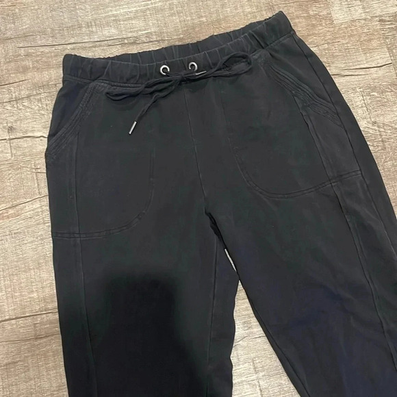Anthropologie Saturday Sunday - Black Casual Drawstring Joggers - Size Small - Picture 2 of 9